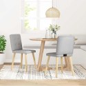 KRZESŁA DO JADALNI 2 SZT. TKANINA CLOUD GREY