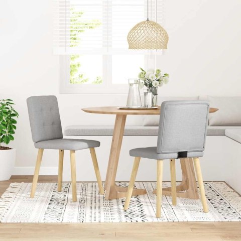 KRZESŁA DO JADALNI 2 SZT. TKANINA CLOUD GREY