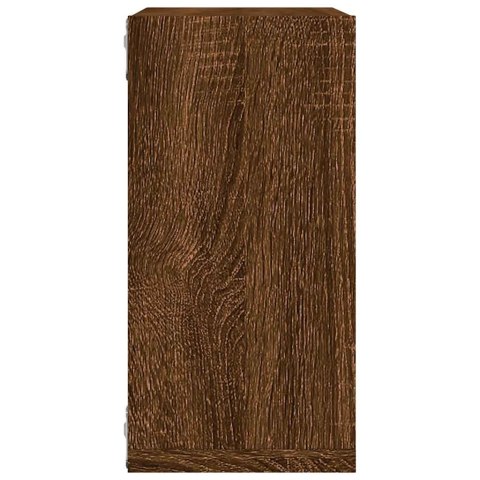 PÓŁKI ŚCIENNE CUBE 6 SZT. BRĄZOWY DĄB 30X15X30CM