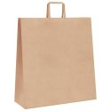 TORBY PAPIEROWE 250 SZT. Z UCHWYTAMI BRĄZOWE 45X17X48CM