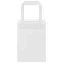 TORBY PAPIEROWE 250 SZT. Z UCHWYTAMI BIAŁE 15X8X21CM