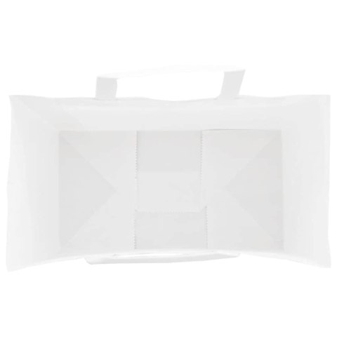 TORBY PAPIEROWE 250 SZT. Z UCHWYTAMI BIAŁE 15X8X21CM