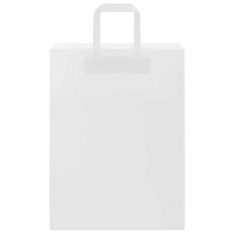 TORBY PAPIEROWE 250 SZT. Z UCHWYTAMI BIAŁE 26X12X35CM