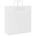 TORBY PAPIEROWE 250 SZT. Z UCHWYTAMI BIAŁE 45X17X48CM