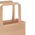 TORBY PAPIEROWE 50 SZT. Z UCHWYTAMI BRĄZOWE 32X12X42CM