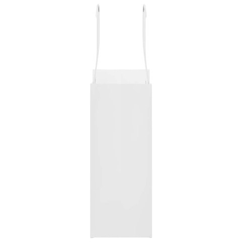 TORBY PAPIEROWE 50 SZT. Z UCHWYTAMI BIAŁE 15X8X21CM