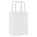 TORBY PAPIEROWE 50 SZT. Z UCHWYTAMI BIAŁE 15X8X21CM