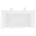 TORBY PAPIEROWE 50 SZT. Z UCHWYTAMI BIAŁE 15X8X21CM