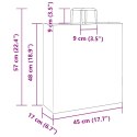 TORBY PAPIEROWE 50 SZT. Z UCHWYTAMI BIAŁE 45X17X48CM