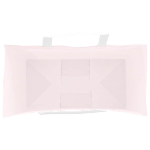 TORBY PAPIEROWE 50 SZT. Z UCHWYTAMI RÓŻOWE 21X11X31CM