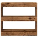 REGAŁ NA KSIĄŻKI/PRZEGRODA STARE DREWNO 80X30X72CM