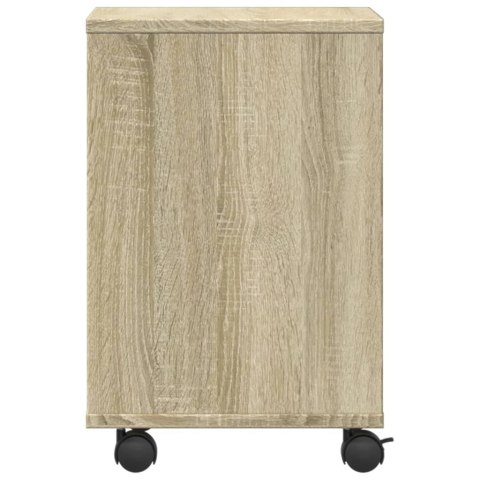 STOJAK POD DRUKARKĘ Z KÓŁKAMI DĄB SONOMA 41X32X48CM