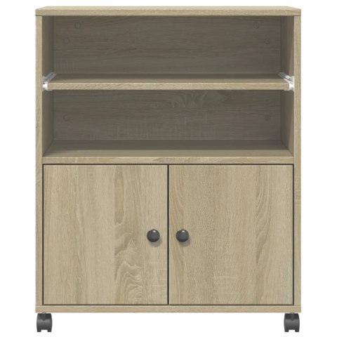 SZAFKA POD DRUKARKĘ Z KÓŁKAMI DĄB SONOMA 60X48X74CM