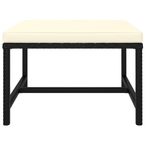 8-CZ. ZESTAW WYPOCZYNKOWY DO OGRODU PODUSZKI RATTAN PE CZARNY