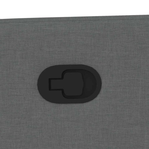 PODNOSZONY FOTEL ROZKŁADANY CIEMNOSZARY OBITY TKANINĄ