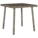 STOLIK KAWOWY OGRODOWY PROSTOKĄTNY SZARY 40X40X37CM POLIRATTAN