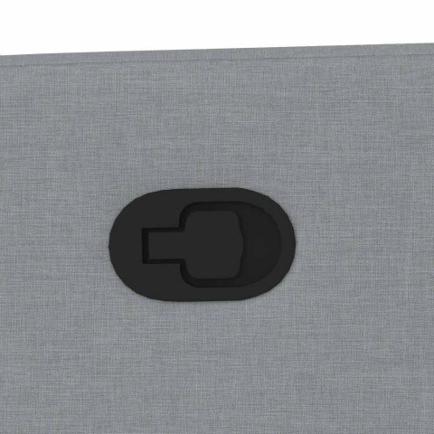 PODNOSZONY FOTEL ROZKŁADANY JASNOSZARY OBITY TKANINĄ