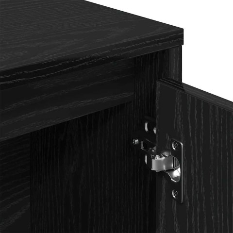 REGAŁ CZARNY 89X24X101,5CM