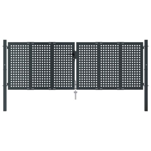 BRAMA OGRODOWA ANTRACYTOWA 300X150CM STAL