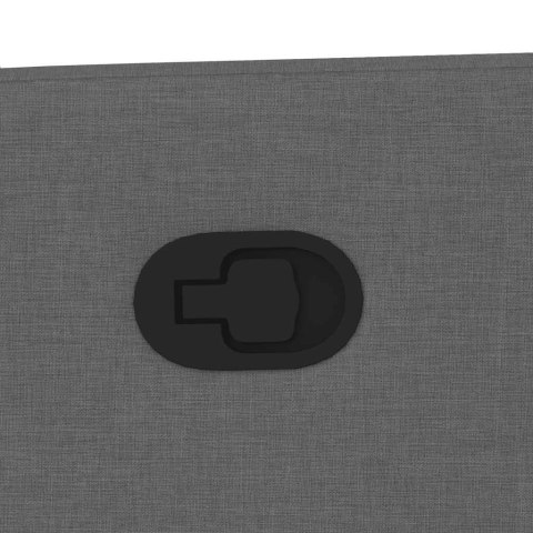 FOTEL ROZKŁADANY CIEMNOSZARY TAPICEROWANY TKANINĄ