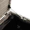 SKRZYNIA OGRODOWA JASNOSZARA 110X50X58CM POLIRATTAN