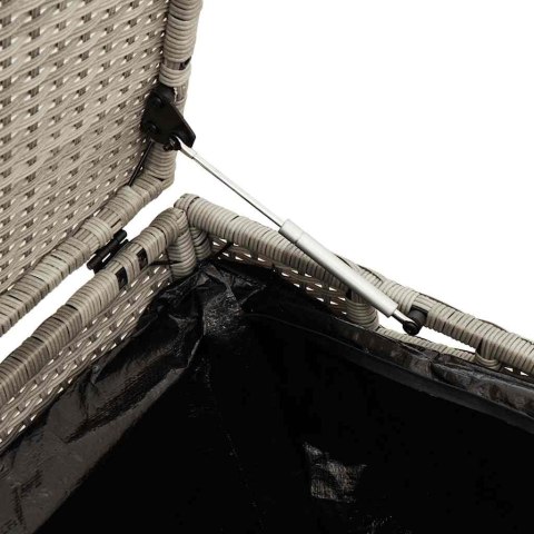 SKRZYNIA OGRODOWA JASNOSZARA 110X50X58CM POLIRATTAN