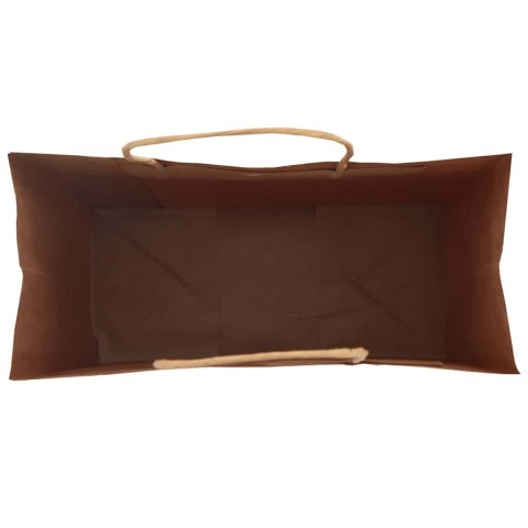 TORBY PAPIEROWE 250 SZT. Z UCHWYTAMI CZARNE 18X8X22CM