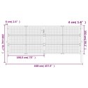 BRAMA OGRODOWA ANTRACYTOWA 400X150CM STAL