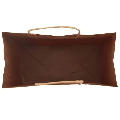 TORBY PAPIEROWE 250 SZT. Z UCHWYTAMI CZARNE 21X11X31CM