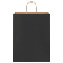 TORBY PAPIEROWE 250 SZT. Z UCHWYTAMI CZARNE 32X12X42CM