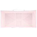 TORBY PAPIEROWE 250 SZT. Z UCHWYTAMI RÓŻOWE 21X11X31CM