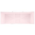 TORBY PAPIEROWE 250 SZT. Z UCHWYTAMI RÓŻOWE 45X17X48CM