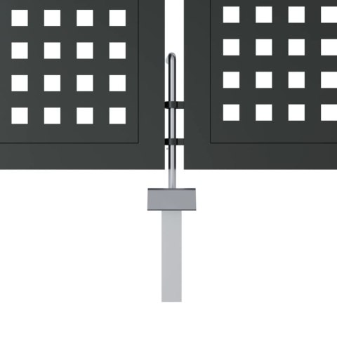 BRAMA OGRODOWA ANTRACYTOWA 300X150CM STAL