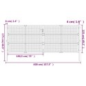 BRAMA OGRODOWA ANTRACYTOWA 400X125CM STAL