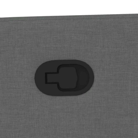 PODNOSZONY FOTEL MASUJĄCY ROZKŁADANY CIEMNOSZARY TKANINA