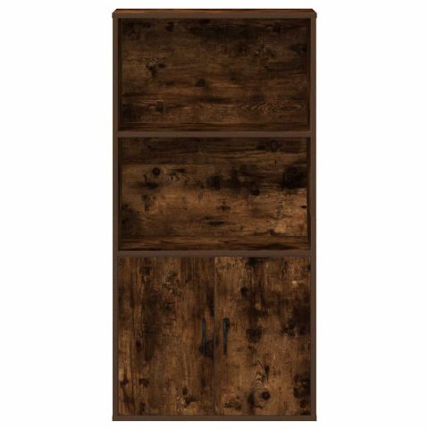 REGAŁ NA KSIĄŻKI PRZYDYMIONY DĄB 60X24X120CM