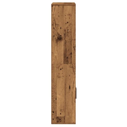 REGAŁ NA KSIĄŻKI STARE DREWNO 60X24X120CM