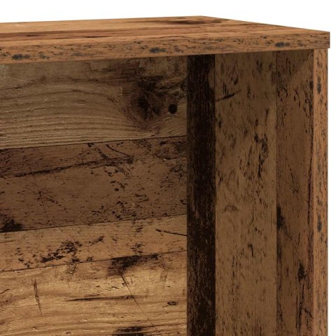 REGAŁ NA KSIĄŻKI STARE DREWNO 60X24X120CM