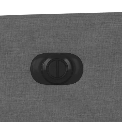 ROZKŁADANY FOTEL MASUJĄCY ELEKTRYCZNY CIEMNOSZARY TKANINA