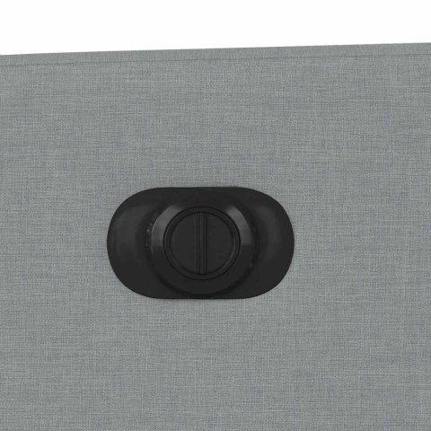 ROZKŁADANY FOTEL MASUJĄCY ELEKTRYCZNY JASNOSZARY TKANINA