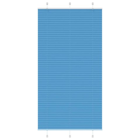 ROLETA PLISOWANA NIEBIESKA 110X200CM SZEROKOŚĆ TKANINY 109,4CM