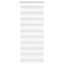 ROLETA ZEBRA BIAŁA SZEROKOŚĆ TKANINY 50,9CM POLIESTER