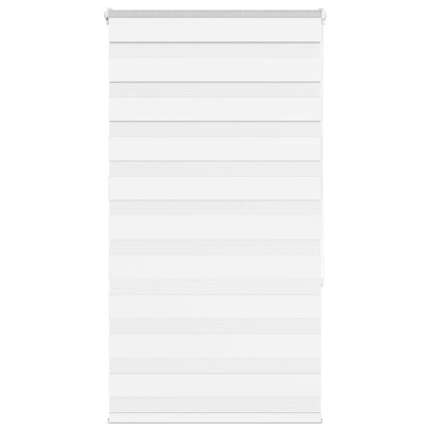 ROLETA ZEBRA BIAŁA SZEROKOŚĆ TKANINY 80,9CM POLIESTER