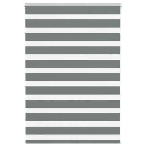 ROLETA ZEBRA CIEMNOSZARA SZEROKOŚĆ TKANINY 100,9CM POLIESTER