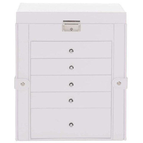 PUDEŁKO NA BIŻUTERIĘ 6-WARSTWOWE Z LUSTREM ZAMYKANE NA KLUCZ