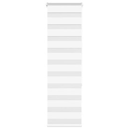 ROLETA ZEBRA BIAŁA SZEROKOŚĆ TKANINY 40,9CM POLIESTER