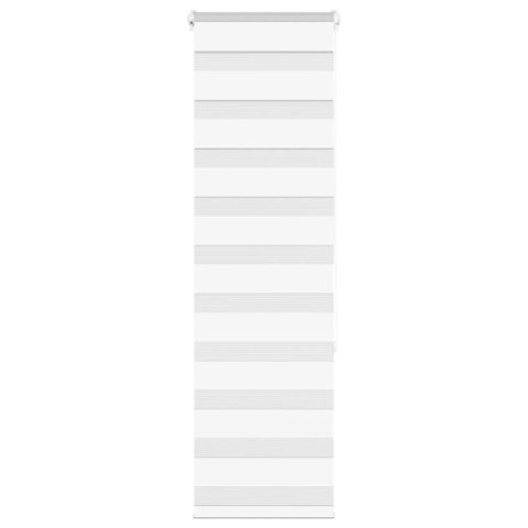 ROLETA ZEBRA BIAŁA SZEROKOŚĆ TKANINY 40,9CM POLIESTER