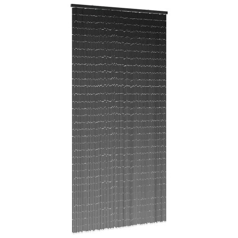 ZASŁONA DO DRZWI PRZECIW OWADOM CIEMNOSZARA 90X220CM BAMBUS
