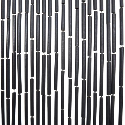 ZASŁONA DO DRZWI PRZECIW OWADOM CIEMNOSZARA 90X220CM BAMBUS