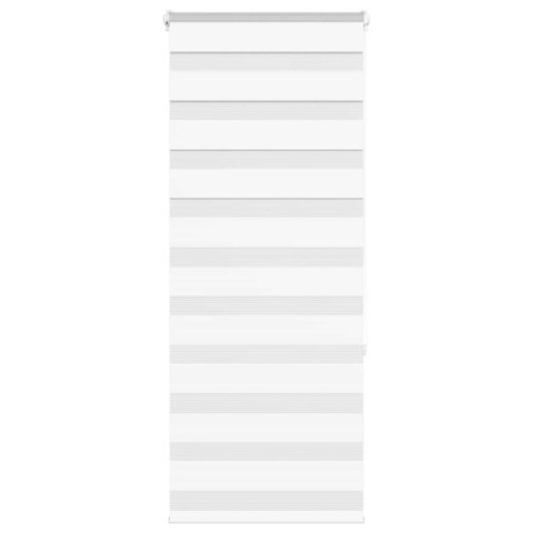 ROLETA ZEBRA BIAŁA SZEROKOŚĆ TKANINY 55,9CM POLIESTER